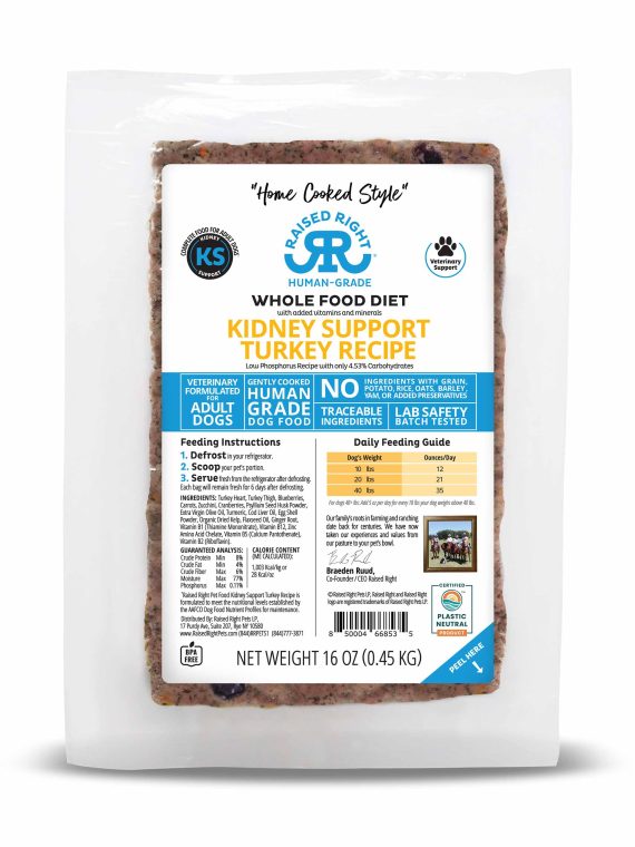 Kidney Support Turkey Adult Dog Recipe