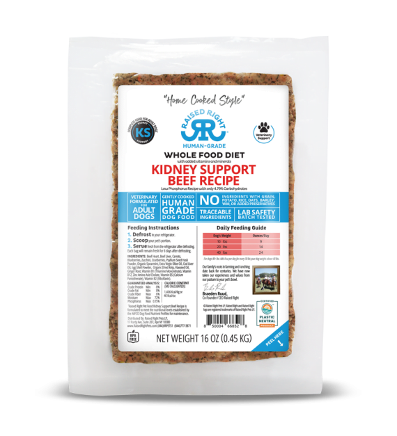 Image showcasing Raised Right Veterinary Dog Food