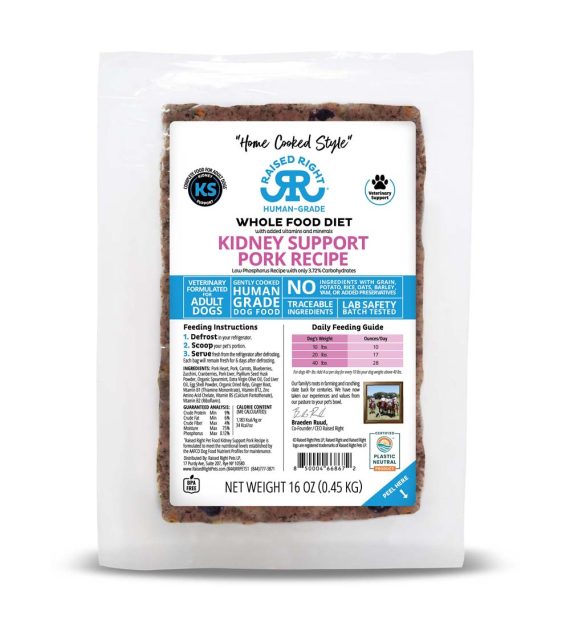 Kidney Support Pork Adult Dog Recipe