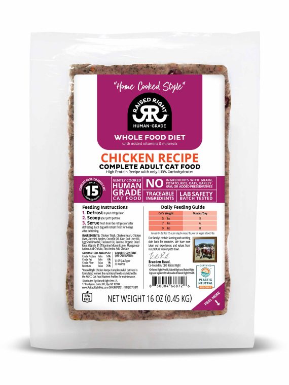 New Chicken Recipe for Adult Cats – Product SELECTION Section