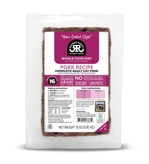 New Pork Recipe for Adult Cats – Product SELECTION Section